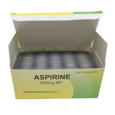 White Aspirin 500 Mg Tablet C9H8O4 Registration And OEM
