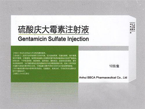 Powder for Injection Ampoules Packing Gentamycin Sulfate Injection