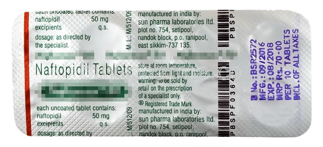 Medicine Naftopidil Pharmaceutical Tablets Made In China 25 Mg