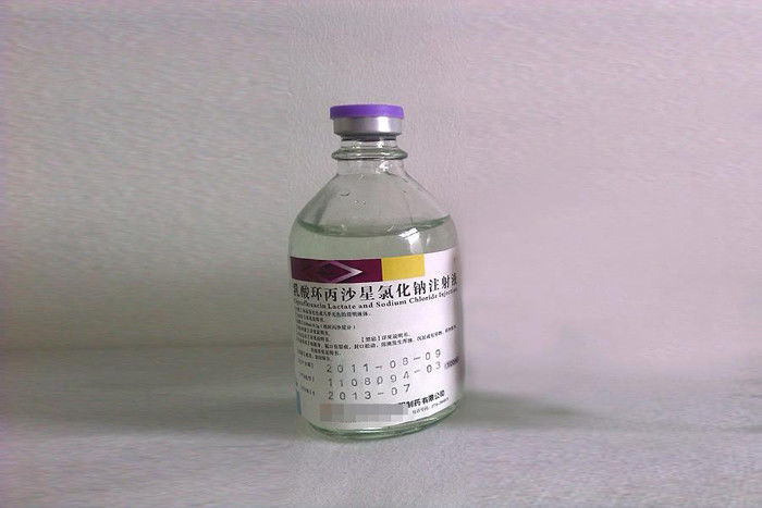 Glass Bottle Packing Pharmaceutical Transfusion Ciprofloxacin Lactate Injection