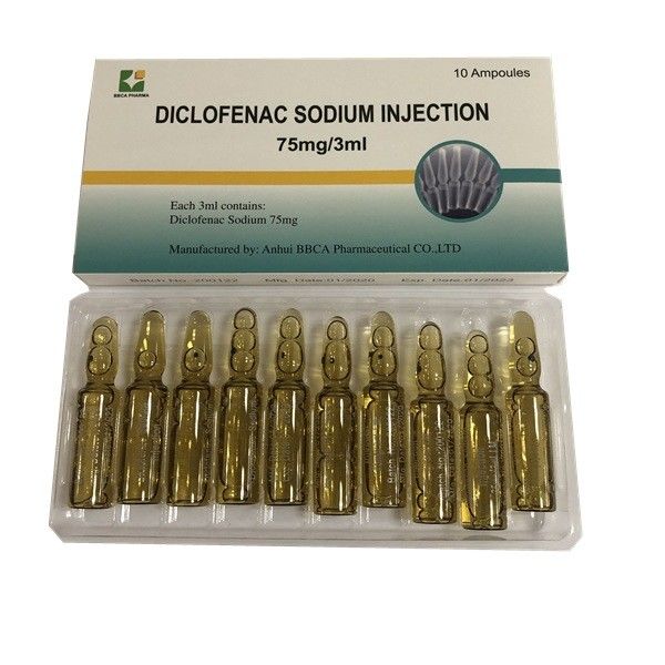 75MG / 3ML Small Volume Injection Diclofenac Sodium injection GMP certification