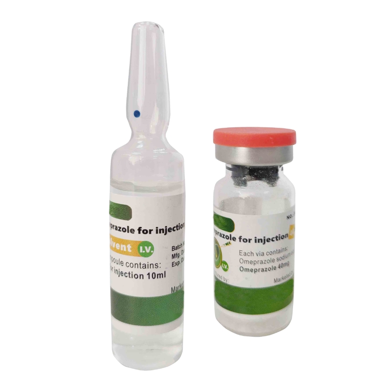 Omeprazole Sodium For Injection 2ml 7ml 10ml 40mg 60mg White Lyophilized Powder
