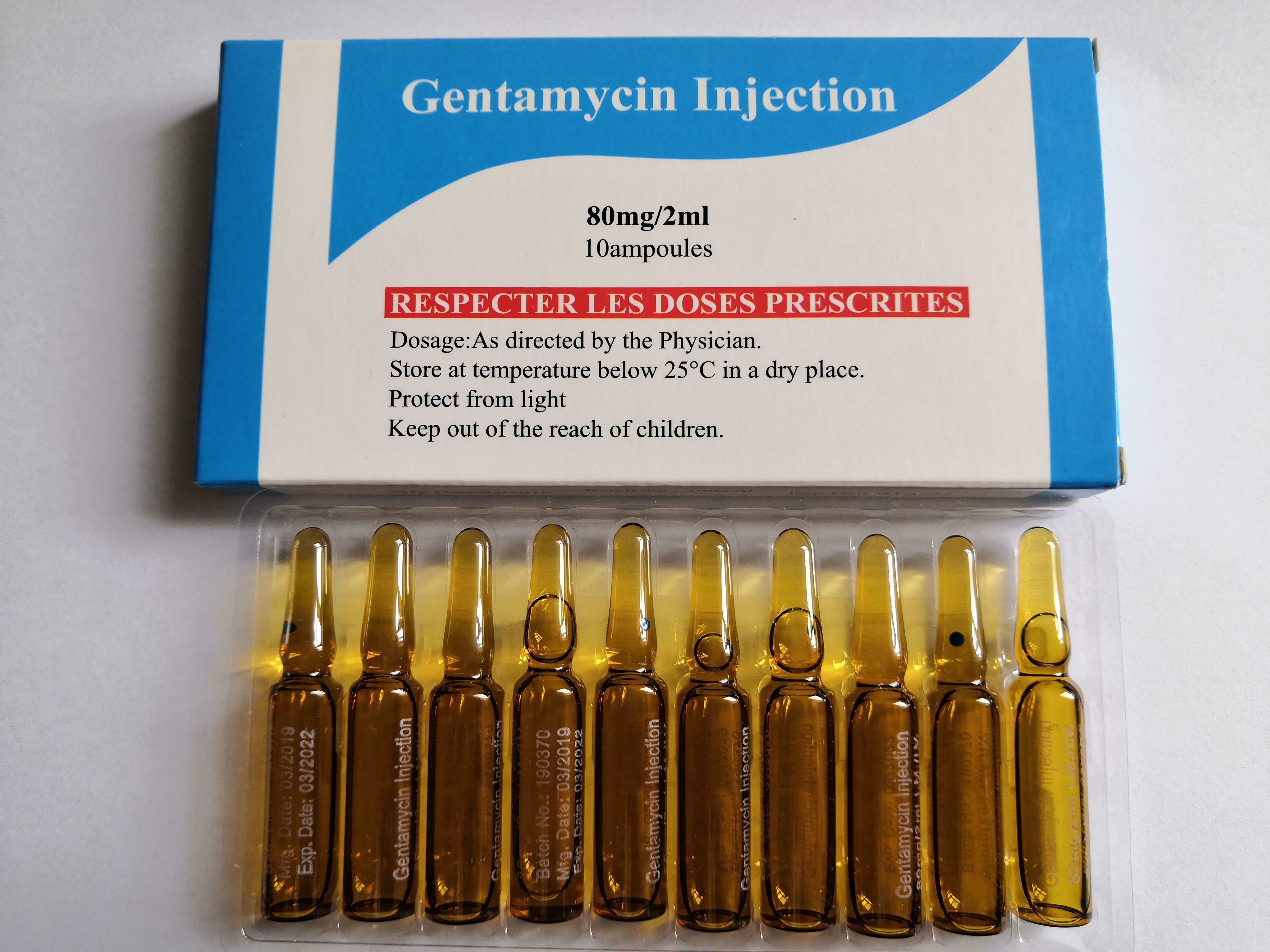 Powder For Injection GMP Certified Gentamycin Sulfate Injection