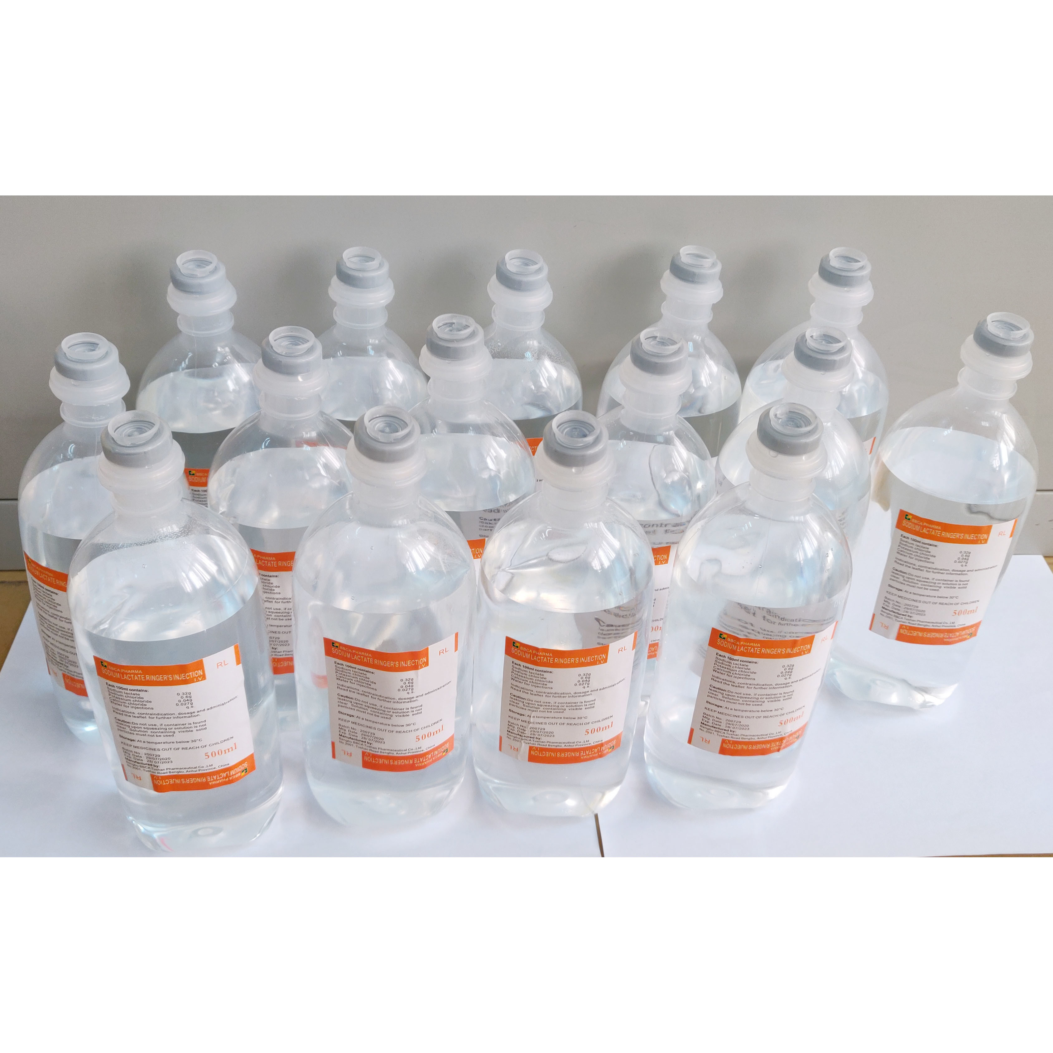 Sodium Lactate Ringer Injection Colorless 500ML Plastic Bottle